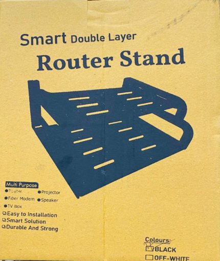 Smart Double Layer Wall-Mount Router Stand