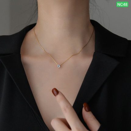 One Diamond Stainless steel necklace NC48