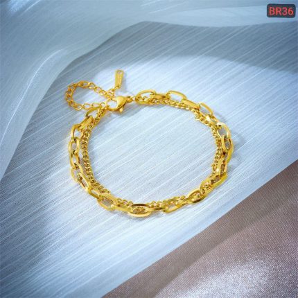 One Big Chain One Small Chain Bracelet BR36